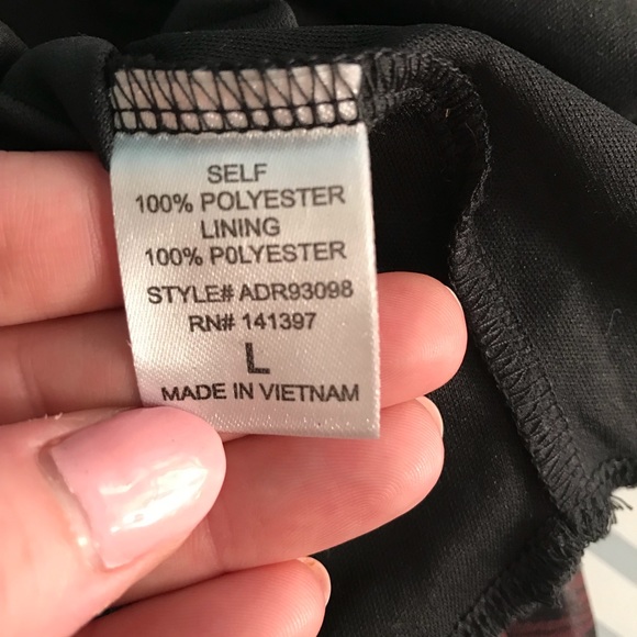 ASTR sz L long sleeve cutout floral tunic dress - Picture 7 of 8